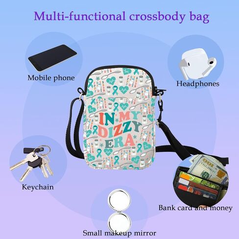 XYANFA Pots Awareness Gift Pots Syndrome Postural Orthostatic Crossbody Bag Pots Medical Bag Dysautonomia Awareness Bag in Saudi Arabia