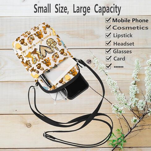 WZMPA Squirrel Crossbody Bag Squirrel Movie Gifts Peace Love Squirrel Shoulder Bag Squirrel Merchandise in Saudi Arabia
