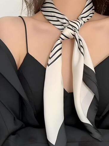 وشاح من الساتان خفيف الوزن برأس حريري بطول 27.5 سم للنساء in Saudi Arabia
