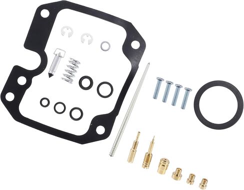 Motoforti Float Valve Jets Rebuild Kit, Motorcycle Carburetor Repair Kit, for Yamaha TTR125, Metal Rubber,Black,23 Pcs in Saudi Arabia