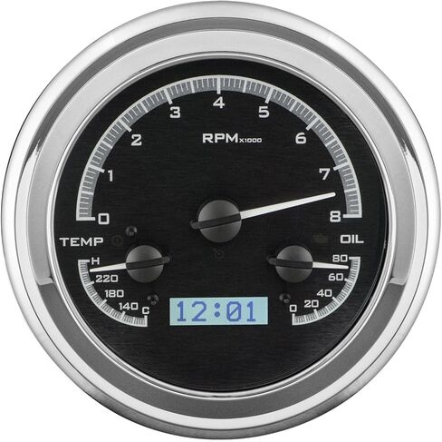 Dakota Digital 47 48 49 50 51 52 53 Chevy GMC Truck Analog Dash Gauge Black Alloy White VHX-47C-PU-K-W in Kuwait