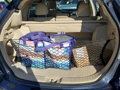 Rear Trunk Organizer Cargo Net for Toyota VENZA 2009-2016 – Envelope Style Cargo Net for SUV - Premium Mesh Elastic Car Trunk Organizer Vehicle Carrier Storage – Compatible with VENZA in Saudi Arabia