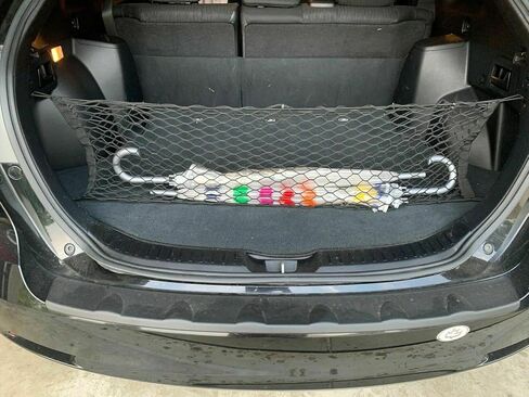 Rear Trunk Organizer Cargo Net for Toyota VENZA 2009-2016 – Envelope Style Cargo Net for SUV - Premium Mesh Elastic Car Trunk Organizer Vehicle Carrier Storage – Compatible with VENZA in Saudi Arabia