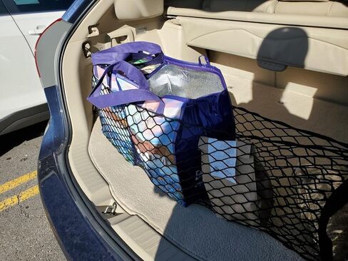 Rear Trunk Organizer Cargo Net for Toyota VENZA 2009-2016 – Envelope Style Cargo Net for SUV - Premium Mesh Elastic Car Trunk Organizer Vehicle Carrier Storage – Compatible with VENZA in Saudi Arabia