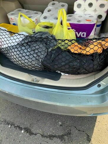 Rear Trunk Organizer Cargo Net for Toyota VENZA 2009-2016 – Envelope Style Cargo Net for SUV - Premium Mesh Elastic Car Trunk Organizer Vehicle Carrier Storage – Compatible with VENZA in Saudi Arabia