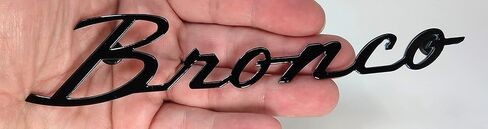 Ford Bronco Script Heavy Duty Metal Magnet - Black - 7" X 2" - NOT for Installation ON Moving Vehicle. in Kuwait