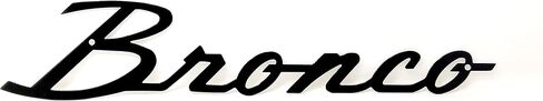 Ford Bronco Script Heavy Duty Metal Magnet - Black - 7" X 2" - NOT for Installation ON Moving Vehicle. in Kuwait