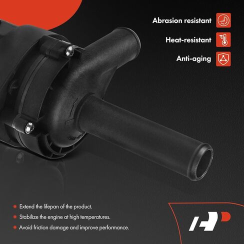A-Premium 2 Pins Engine Auxiliary Water Pump Compatible with Mercedes-Benz C/W Series - CL550, CL600, CL63 AMG, S350 & More, W/Bracket - DOHC SOHC 6,8,12Cyl 3.0 3.5 4.7 5.5 6.0 6.3L - for# 2218350164 in Saudi Arabia