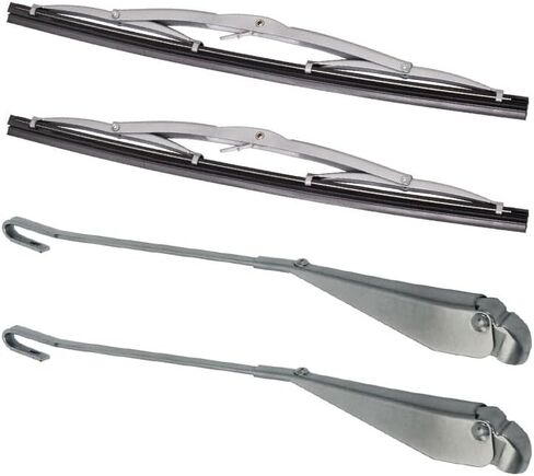 Wiper Arm & Wiper Blade Kit, Compatible With Vw Bug 1965 Thru 1967, Fits Left & Right Side, 4 Pieces In This Kit. in Kuwait