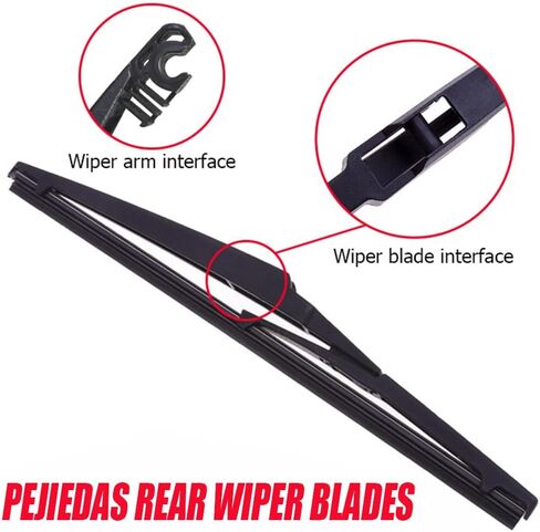Rear Glass Wiper Blade for Hyundai Accent 2012-2019,Kona 2018-2020,Jeep Grand Cherokee 2014-2020, Kia Rio 2012-2019 (11" Rear Wiper Blade) in Kuwait