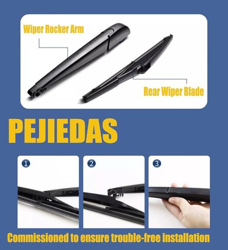 Rear Glass Wiper Blade for Hyundai Accent 2012-2019,Kona 2018-2020,Jeep Grand Cherokee 2014-2020, Kia Rio 2012-2019 (11" Rear Wiper Blade) in Kuwait