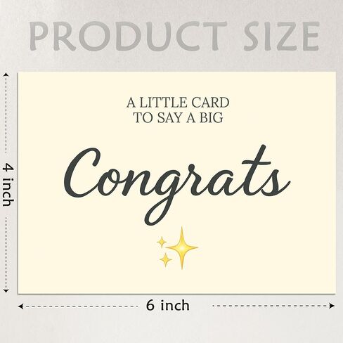 Cheerin 20 Packs Congratualtions Cards with Envelope - Congrats Card for Graduation, Promotion, Wedding and Recognition - Congratulation Cards for Men and Women 6x4 Inch in Kuwait