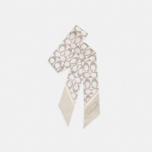 Coach Vintage Signature C Printed Silk Skinny in Kuwait