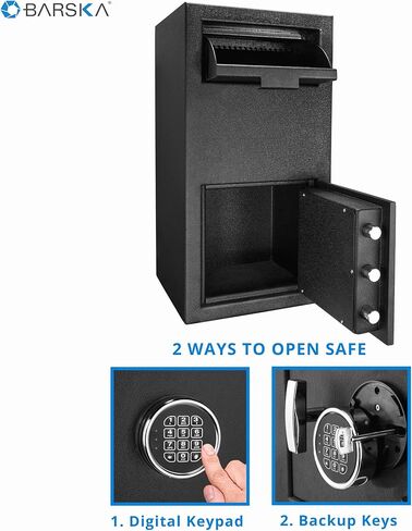 Steel Depository Safe Digital Keypad Front Load Mail Cash Vault Drop Box Slot (Large) in Saudi Arabia