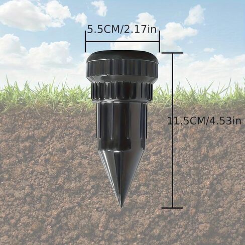 1PC Sprinkler Key Hiding Device Realistic Underground Key Box Waterproof Corrosion Resistant for Gardens Lawns Outdoor Access, Black in Saudi Arabia
