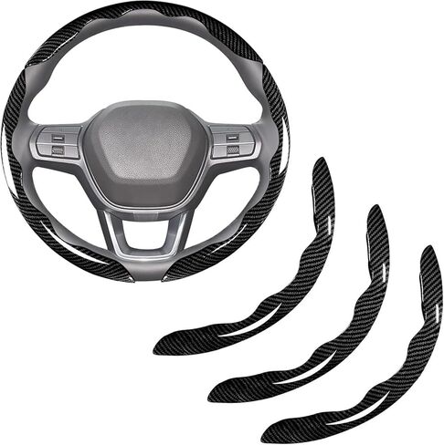 3Pcs Car Steering Wheel Covers for Hyundai Tucson Hybrid 2022 2023 2024 2025 2026, Segmented Non Slip Comfortable Sports Style Wheel Protector Car Accessories,C in Saudi Arabia