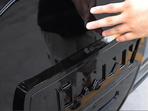 ABS لامع أسود خلفي غطاء الإطارات الاحتياطية يناسب سوزوكي جيمي 2019-2024 أغطية الإطارات in Kuwait