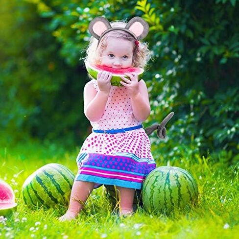 Norme Animal Costume Set Mouse Nose Tail and Bow Tie Animal Dress Costume Kit Accessories for Halloween Cosplay Party in Kuwait