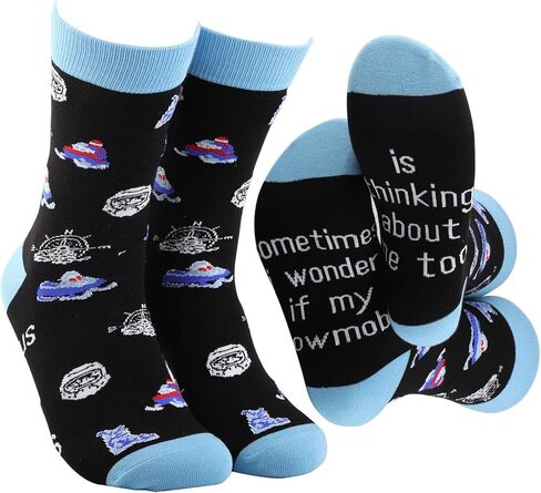 G2TUP Snowmobile Socks Snowmobiler Gift Snowmobiling Gifts Snow Mobile Socks Winter Sports Gifts in Saudi Arabia