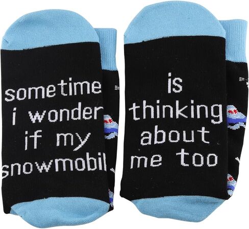 G2TUP Snowmobile Socks Snowmobiler Gift Snowmobiling Gifts Snow Mobile Socks Winter Sports Gifts in Saudi Arabia
