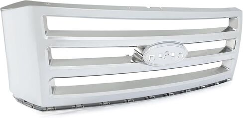Suitable for Chrome Front Grille Compatible with 2007-2014 Ford Expedition - Upper Hood Grill Replacement Part 7L1Z-8200-BA FO1200494 - Sleek Silver Finish in Saudi Arabia