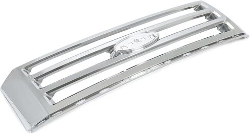 Suitable for Chrome Front Grille Compatible with 2007-2014 Ford Expedition - Upper Hood Grill Replacement Part 7L1Z-8200-BA FO1200494 - Sleek Silver Finish in Saudi Arabia
