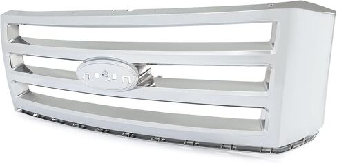 Suitable for Chrome Front Grille Compatible with 2007-2014 Ford Expedition - Upper Hood Grill Replacement Part 7L1Z-8200-BA FO1200494 - Sleek Silver Finish in Saudi Arabia