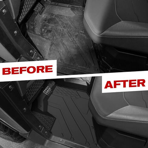Floor Mats for 2025 Polaris Ranger XD 1500, TPE Front Row Floor Mats All Weather Protection Durable Slush Liners for Polaris Ranger Crew XD 1500 Northstar Premium/Ultimate 2024+ Accessories in Kuwait