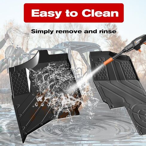 Floor Mats for 2025 Polaris Ranger XD 1500, TPE Front Row Floor Mats All Weather Protection Durable Slush Liners for Polaris Ranger Crew XD 1500 Northstar Premium/Ultimate 2024+ Accessories in Kuwait