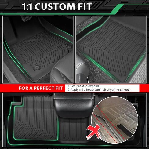 Floor Mats & Cargo Liner for Toyota Camry 2007 2008 2009 2010 2011(Gas ONLY), Custom Fit Camry CE LE SE XLE Floor Mats, Front Rear Mats Custom for Camry Automotive Accessories,TPE Non-Slip Waterproof in Saudi Arabia