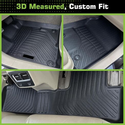 Floor Mats for Acura RDX 2016-2018 (Not for Front Passenger Seat w/ 4-Way Power Adjustment), Heavy Duty TPE Waterproof Non-Slip All Weather Protection Custom, Floor Mats & Cargo Liner in Saudi Arabia