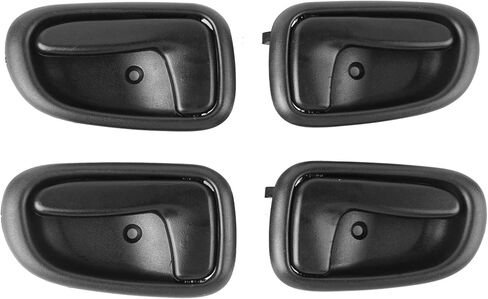 NPAUTO Interior Door Handle Front Rear Replacement for 1993 1994 1995 1996 1997 Toyota Corolla Geo Prizm Inside, Black, Pack of 4 in Saudi Arabia