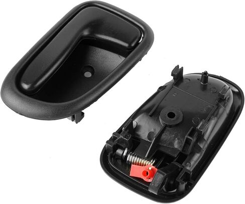 NPAUTO Interior Door Handle Front Rear Replacement for 1993 1994 1995 1996 1997 Toyota Corolla Geo Prizm Inside, Black, Pack of 4 in Saudi Arabia