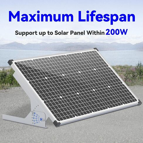 حامل تثبيت اللوحة الشمسية Voltset: دعامة زاوية قابلة للتعديل من الفولاذ الخالد مقاس 13.8 بوصة - قضبان تثبيت على الرف مع الأجهزة، متوافقة مع التركيب ضمن لوحة شمسية 200 وات للجدار والسقف والمركبات الترفيهية والقارب in Kuwait