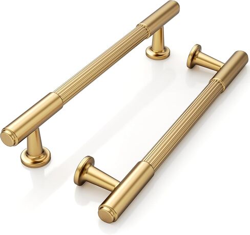 10 عبوات 5 بوصة (128 مم) خزانة برونزية بلون الشمبانيا تسحب مقابض خزانة المطبخ ومقابض أدوات خزانة المطبخ ومقابض الشمبانيا للخزائن ودرج الخزانة in Kuwait