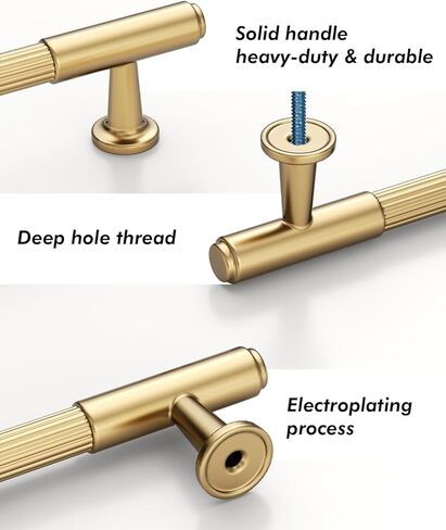 10 عبوات 5 بوصة (128 مم) خزانة برونزية بلون الشمبانيا تسحب مقابض خزانة المطبخ ومقابض أدوات خزانة المطبخ ومقابض الشمبانيا للخزائن ودرج الخزانة in Kuwait