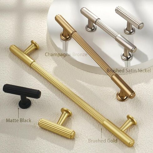 10 عبوات 5 بوصة (128 مم) خزانة برونزية بلون الشمبانيا تسحب مقابض خزانة المطبخ ومقابض أدوات خزانة المطبخ ومقابض الشمبانيا للخزائن ودرج الخزانة in Kuwait