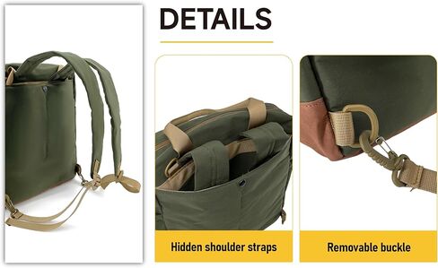 Silfrae Commuter حقيبة ظهر للكمبيوتر المحمول حقيبة رسول حقيبة سفر للسفر والاستخدام اليومي (أخضر زيتوني) in Kuwait