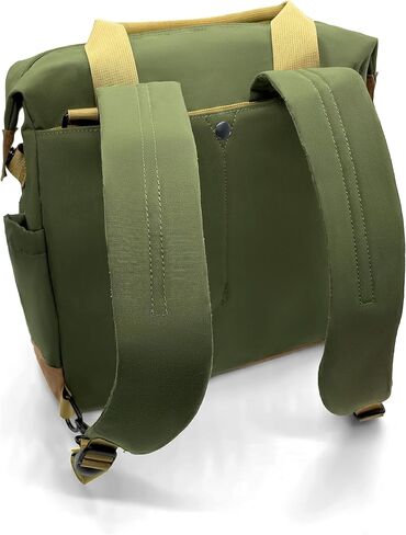 Silfrae Commuter حقيبة ظهر للكمبيوتر المحمول حقيبة رسول حقيبة سفر للسفر والاستخدام اليومي (أخضر زيتوني) in Kuwait