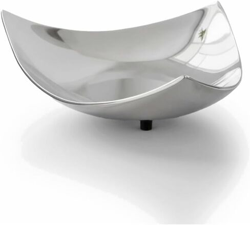 Modern Day Accents 3273 Polished Trigon Tray Decor, Silver Decorative Tray, Aluminum, Triangle Fruit Tray, Fruit Bowl, Potpourri Bowl, Home, Office, Kitchen Décor in Kuwait