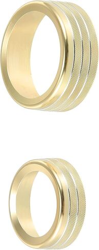Unifizz Car Gold Tone Steering Wheel Shift Paddle Shifter Extension Set with AC Volume Switch Knob Cover Ring Trim for Dodge Challenger Charger 2015-2021 in Saudi Arabia