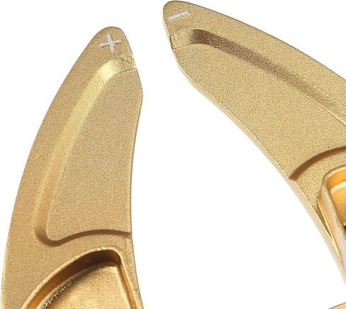 Unifizz Car Gold Tone Steering Wheel Shift Paddle Shifter Extension Set with AC Volume Switch Knob Cover Ring Trim for Dodge Challenger Charger 2015-2021 in Saudi Arabia