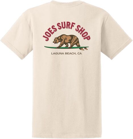 JOES SURF SHOP Men's Surfing Bear Logo Heavyweight Cotton Tee in Kuwait