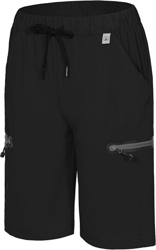 Mapamyumco Women's Hiking Cargo Shorts Ultra Stretch Quick Dry Lightweight for Camping Travel Golf with Zipper Pockets in Kuwait