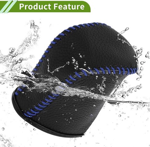 Gear Shift Knob Cover for Lexus NX300 2014-2021 Anti-Slip Pebbled Black Blue Stick Shifting Handle Protector Faux Leather 1 Pc in Saudi Arabia