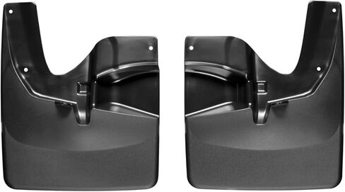 WeatherTech Custom No Drill Splash Guard MudFlaps for Toyota Tundra, Front Pair (110034), Black in Saudi Arabia