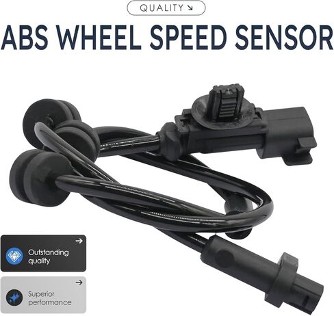2Pcs Rear Left and Right Abs Wheel Speed Sensor Compatible with Ford Fiesta Ae8Z2C190A Als2313 W/Rear Drum Brakes, from 01/12/2011. 11 12 13 14 15 16 17 18 19 in Saudi Arabia