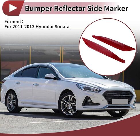 1 Pair Rear Left Rear Right Bumper Reflectors No.924063S000/924053S000 Bumper Reflector Side Marker for Hyundai Sonata 2011-2013 in Saudi Arabia