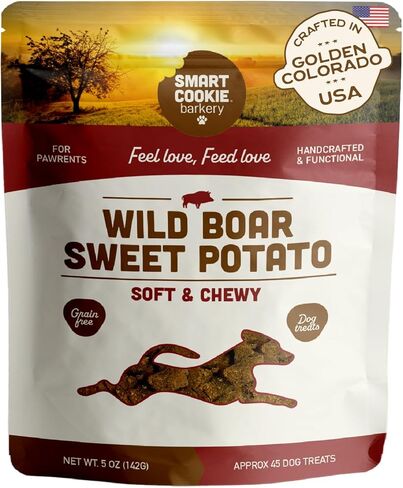 All Natural Dog Treats - Duck & Squash - Training Treats for Dogs with Allergies or Sensitive Stomachs - Soft Dog Treats, Grain Free Dog Treats, Chewy, Human-Grade, Made in USA - 5oz Bag in Kuwait