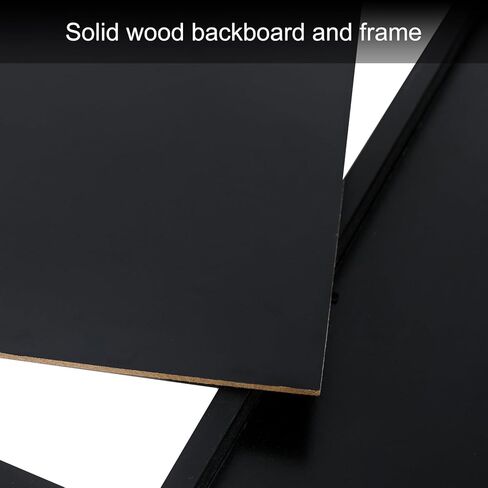 Adeco Black Wood Hinged Folding Screen-Style Collage Picture Photo Frame 32 Openings, 4x6 in Kuwait